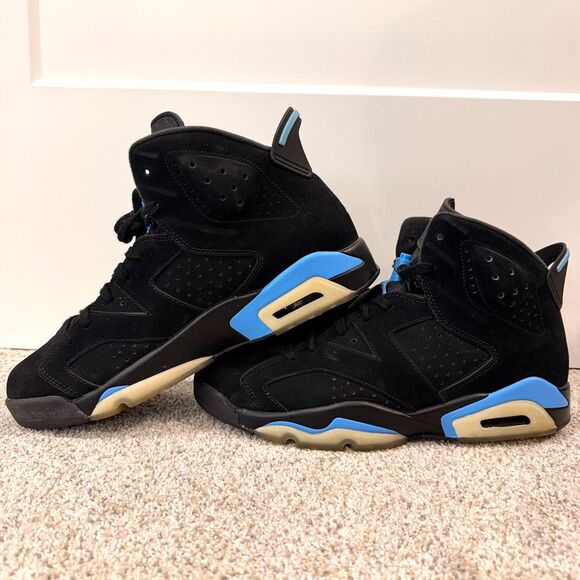 Jordan Mens 10.5 6 Retro UNC Black University Blue 2017 Championship Basketball main image 7